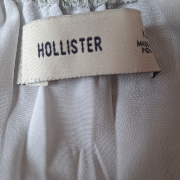 HOLLISTER Green Flutter Sleeve Double Tie Skort Dress - Picture 8 of 11